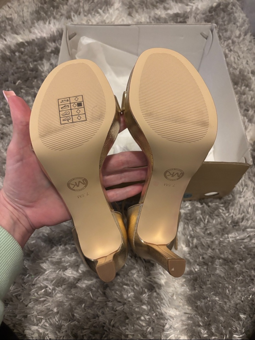 Michael Kors Margot Metallic Platform Sandal - Picture 5 of 8